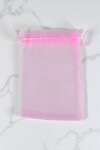 Bolsa organza 12x17 cm. ROSADO