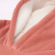 Buzo Manta Con Capucha Polar y Corderito unisex Rosa