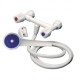 GINYPLAS MEZCLADORA DE PARED CON DUCHADOR VOLANTE CORONA Ginyplas Mezcladora De Pared Con Duchador Volante Corona