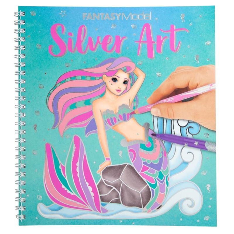 Cuaderno para colorear Silver Art Top Model Cuaderno para colorear Silver Art Top Model