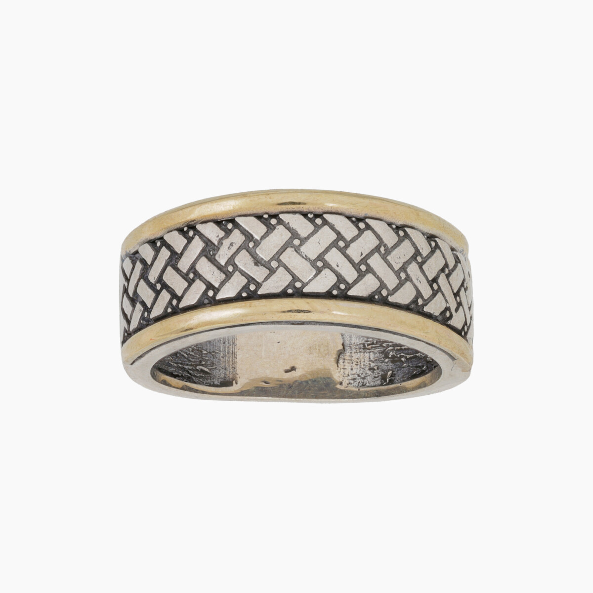 Anillo En Plata Y Oro 