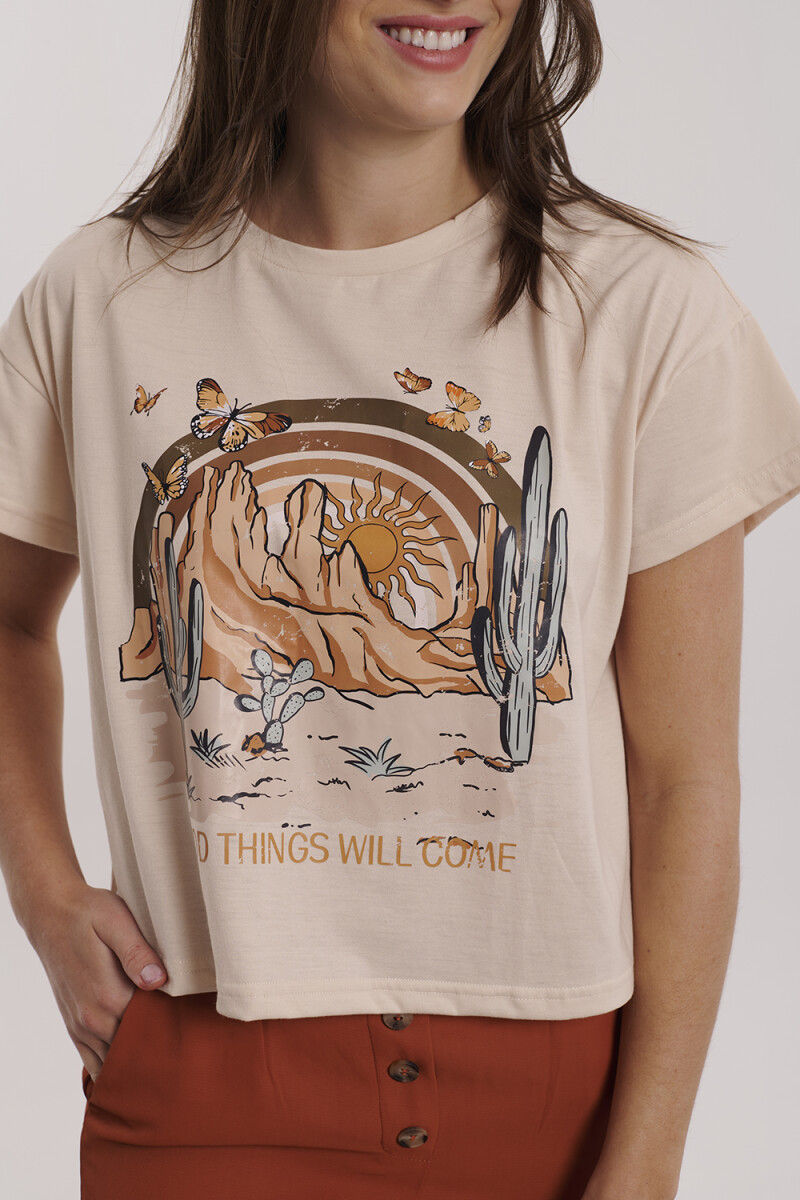 REMERA GRACE - BEIGE 