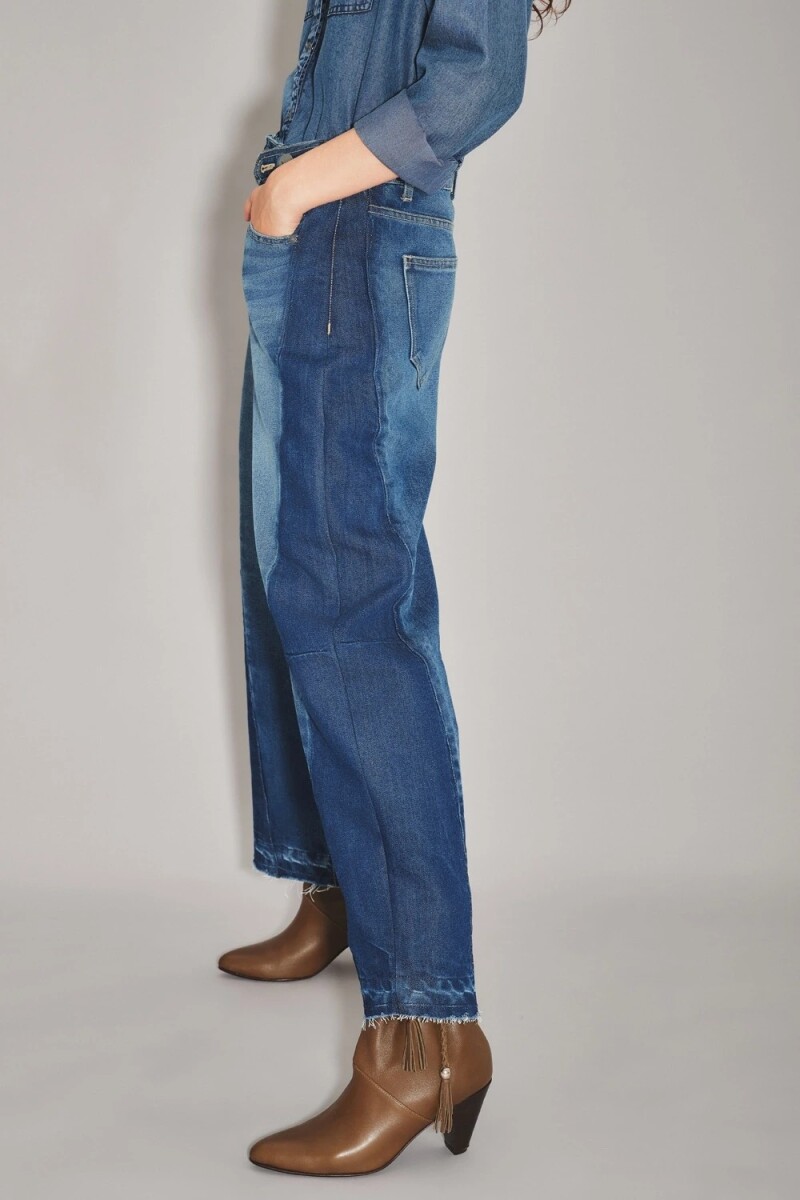 Jean Barrel Mick Blue Azul