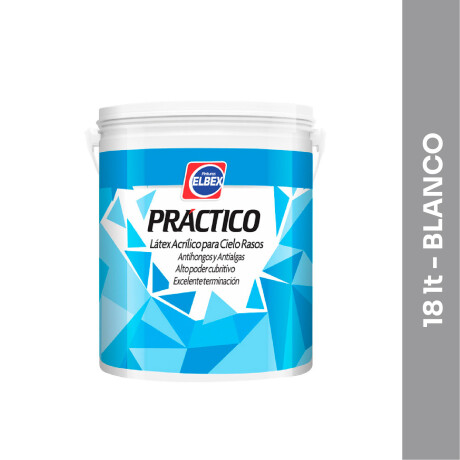 Pintura acrílica cielo rasos Práctico Cielos - Elbex - 18 lt Pintura acrílica cielo rasos Práctico Cielos - Elbex - 18 lt