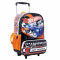 Mochila Hot Wheels Con Carrito Azul