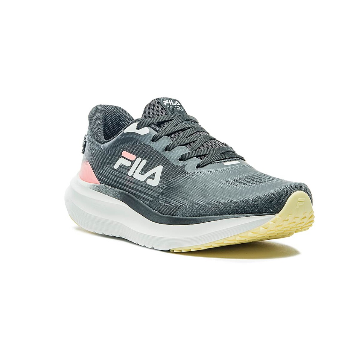 Championes Mujer Running Fila Racer Sky - Negro-amarillo 
