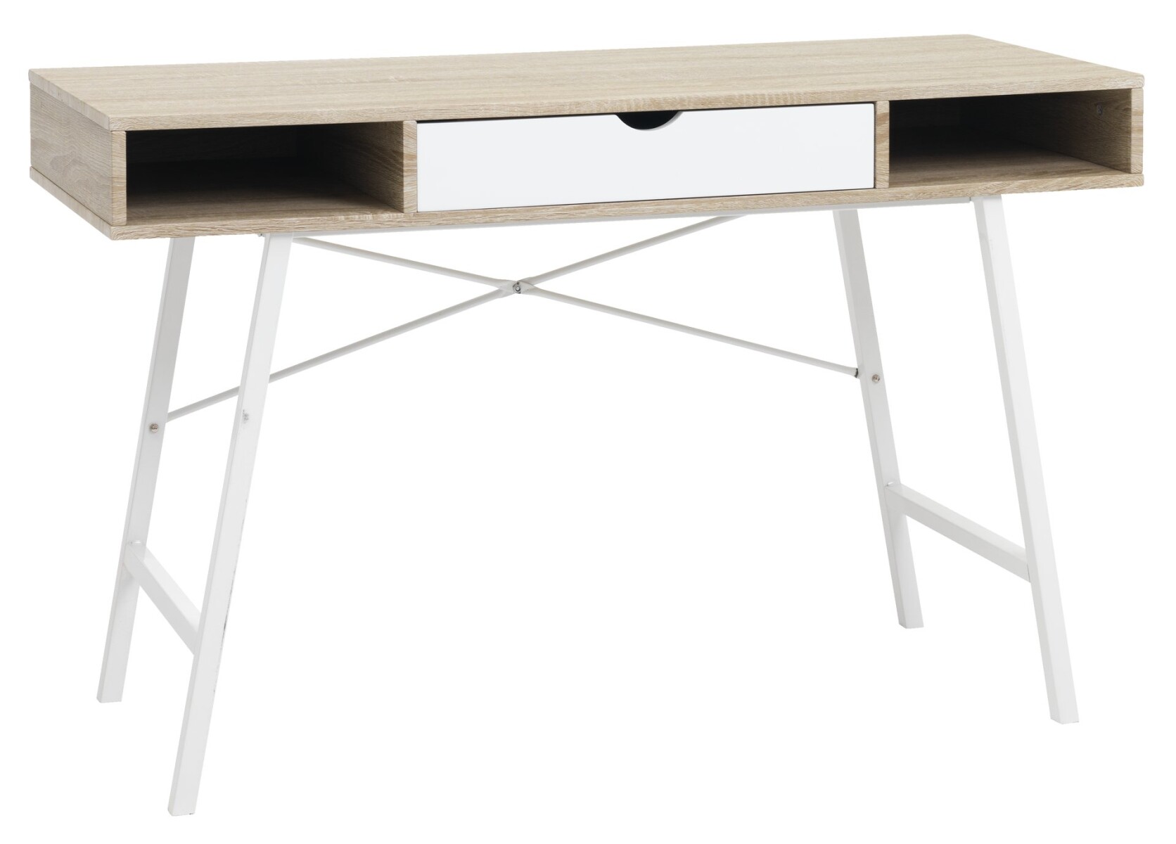 Escritorio ABBETVED 48x120 roble/blanco 