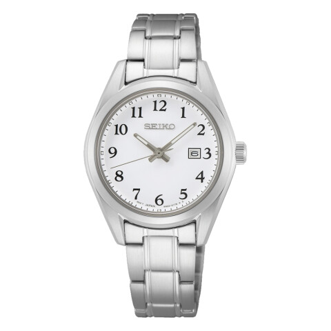 Reloj Seiko SUR465P1 para mujer con correa de acero plateado Plateado