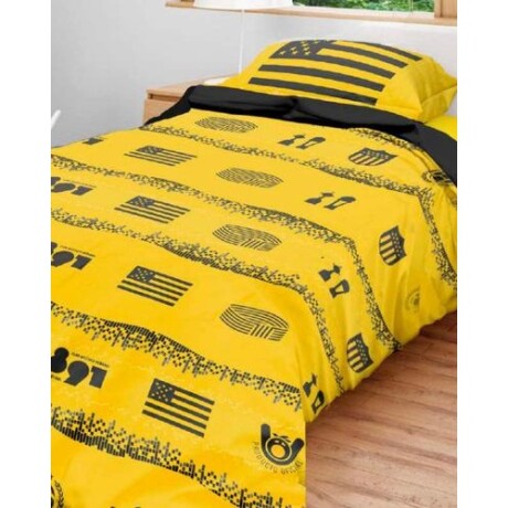Acolchado 1 plaza King Size Nacional o Peñarol 240cm x 160cm PEÑAROL ESCUDO CHICO