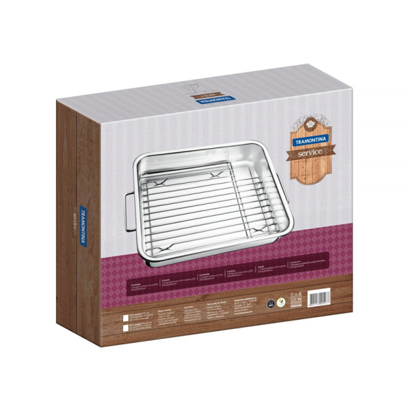 Rust Grill modelo SERVICE, 345x285x60mm. -TRAMONTINA TF1412
