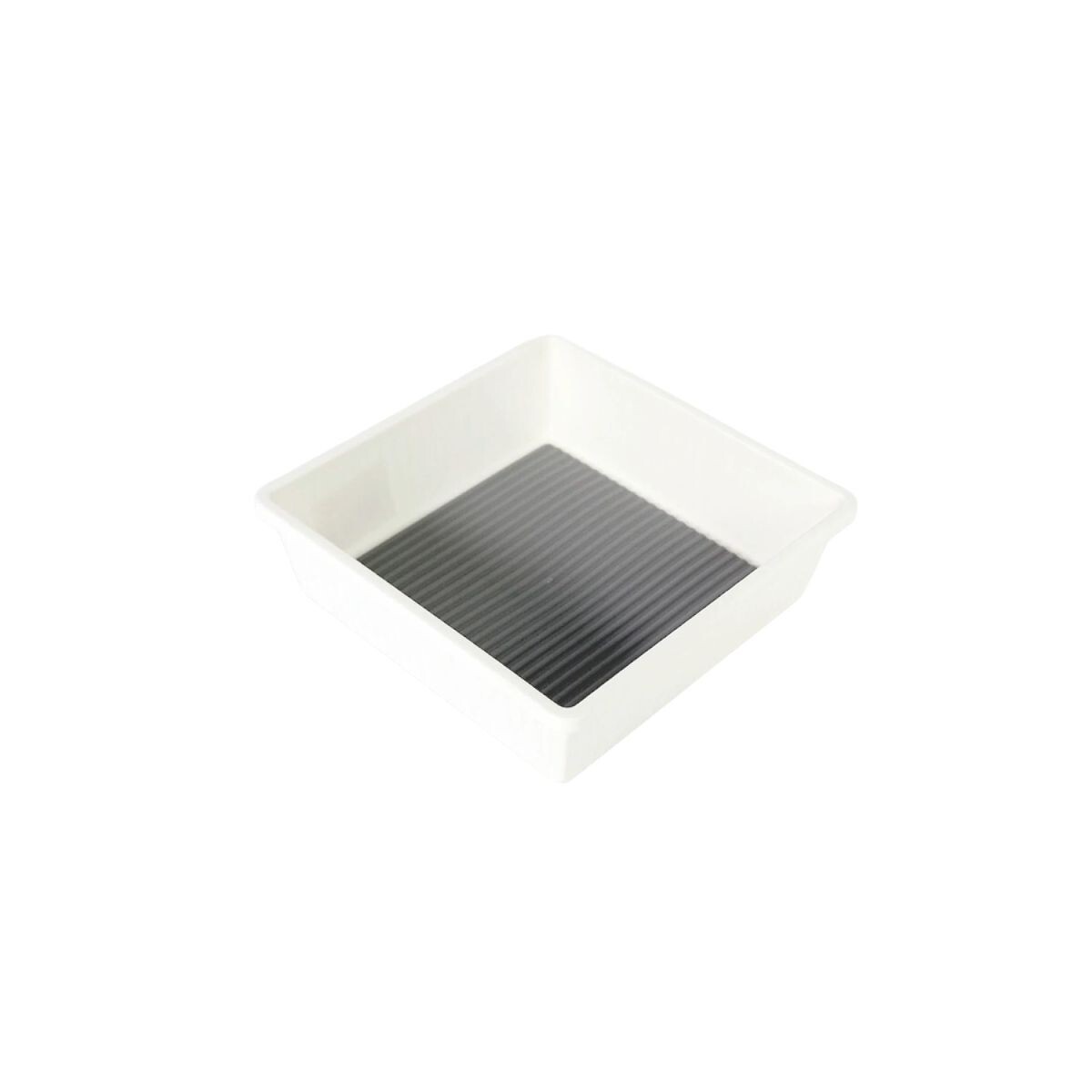 BANDEJA CUADRADA PLAST BLANCO 17X17X5CM 