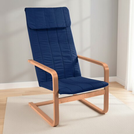 SILLA SILLÓN FLEX TELA AZUL A104H