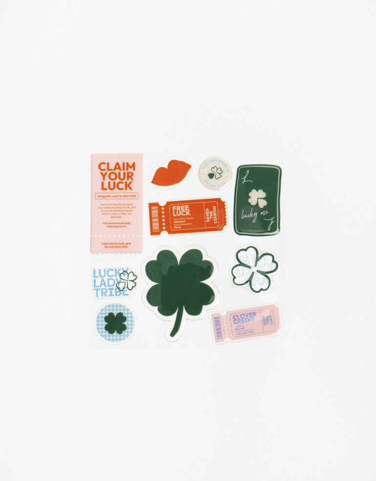 Rega Varios Plancha De Stickers Lucky - Combinacion Multicolor