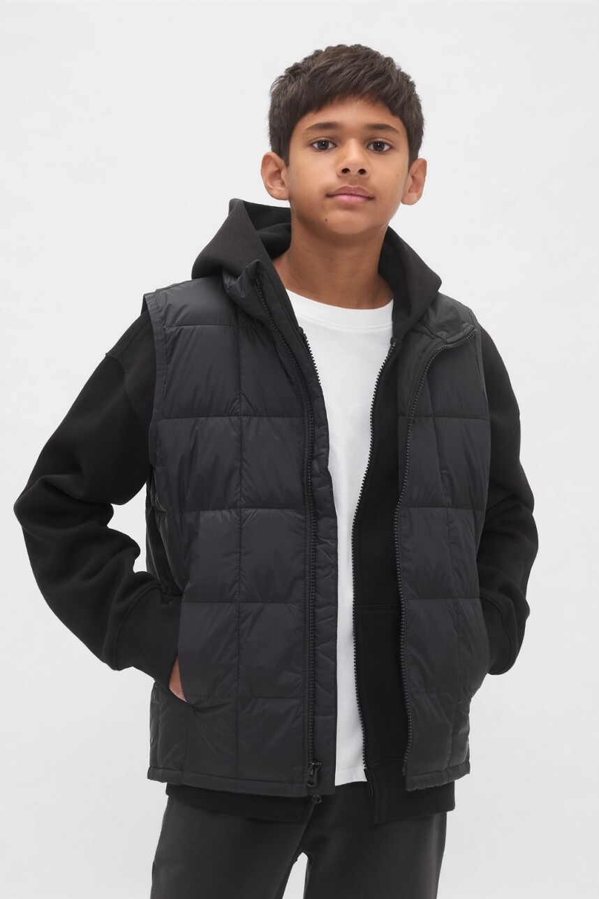 Chaleco Lightweight Puffer Niño Black