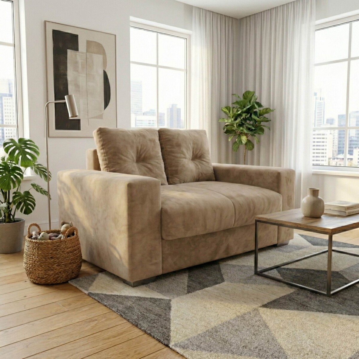 Sillón 2 Cuerpos - Madrid - Beige 