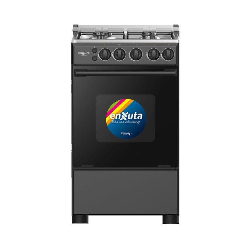 COCINA SUPERGAS 4 HORNALLAS NEGRA CON TERMOCUPLA 50X60 ENXUTA COCINA SUPERGAS 4 HORNALLAS NEGRA CON TERMOCUPLA 50X60 ENXUTA