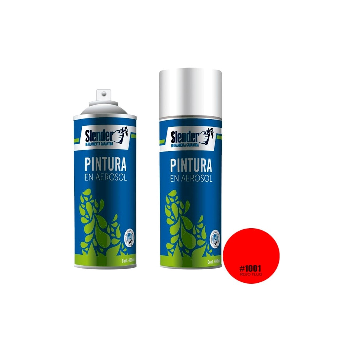 Aerosol Slender 400ml Rojo Fluo (1001) 