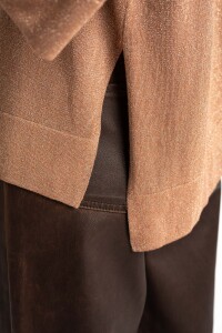 Sweater Manga Volado Mocha