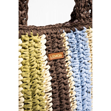 Bolso Trenzado Raya Vertical Multi