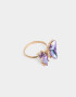 Anillos Medianos y Grandes Con Mariposas Anillo De Mariposa - Dorado