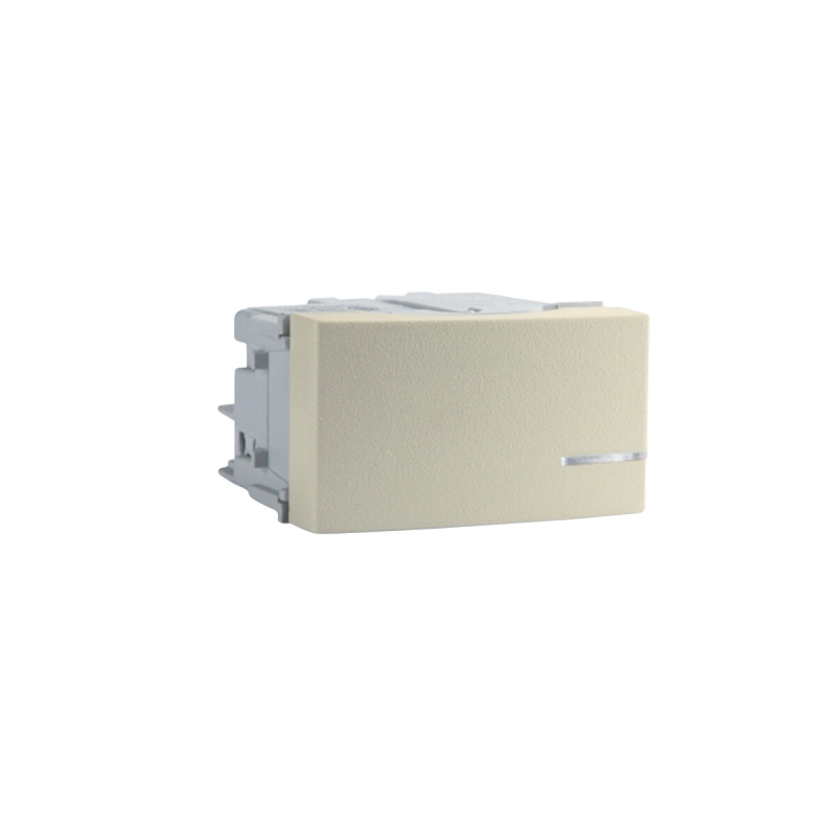 Mód. pulsador unipolar gris 16A 250V en blister - RO1344 