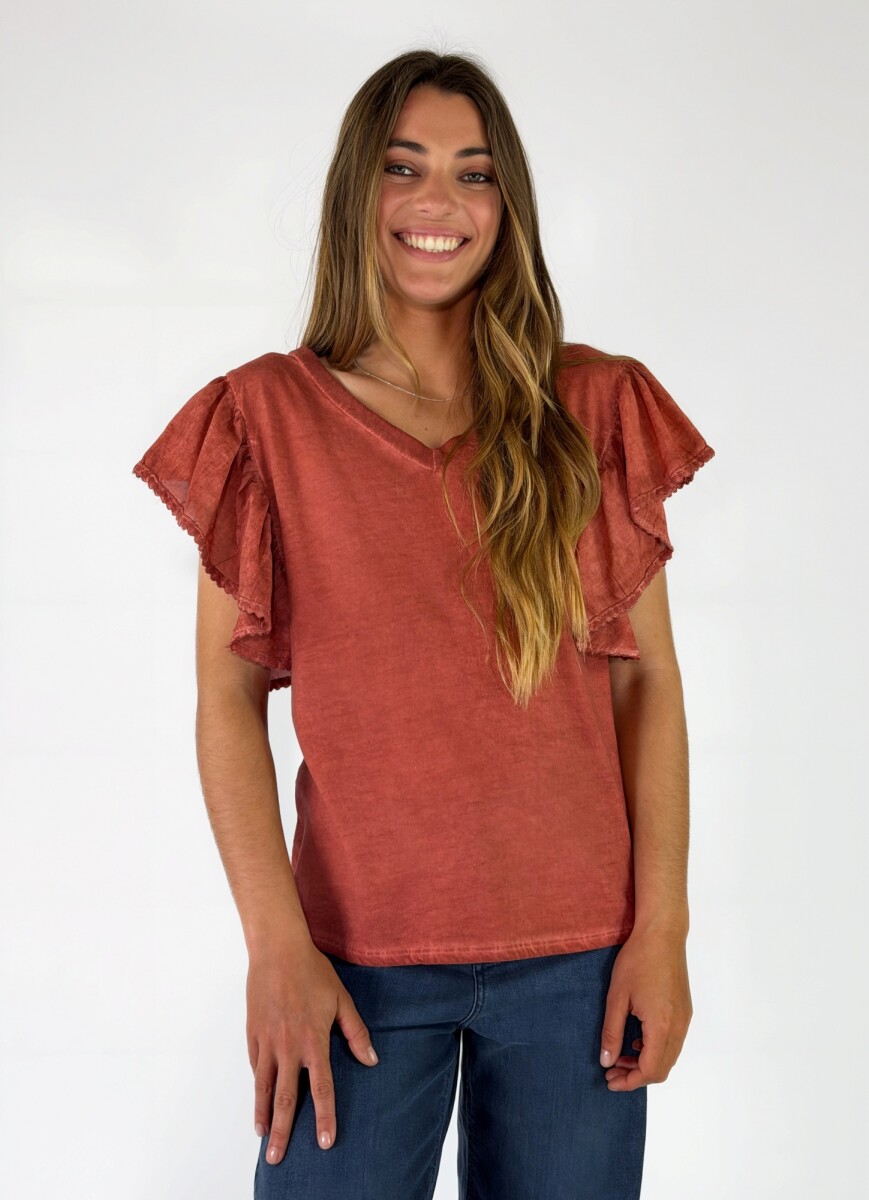 REMERA VELINO - TERRACOTA 