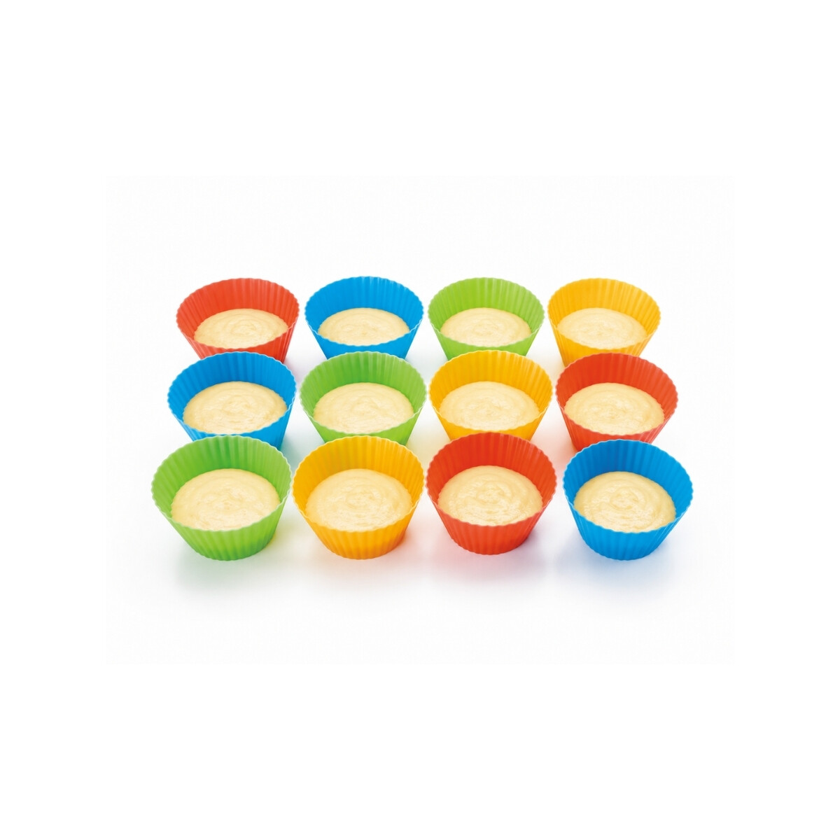 Moldes para Muffins x 12 de Silicona 