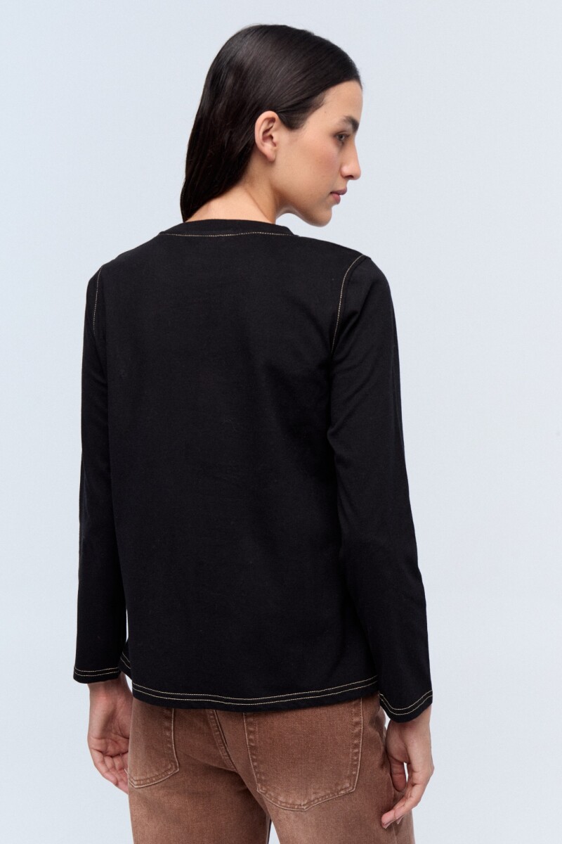 Remera Rosmora Negro