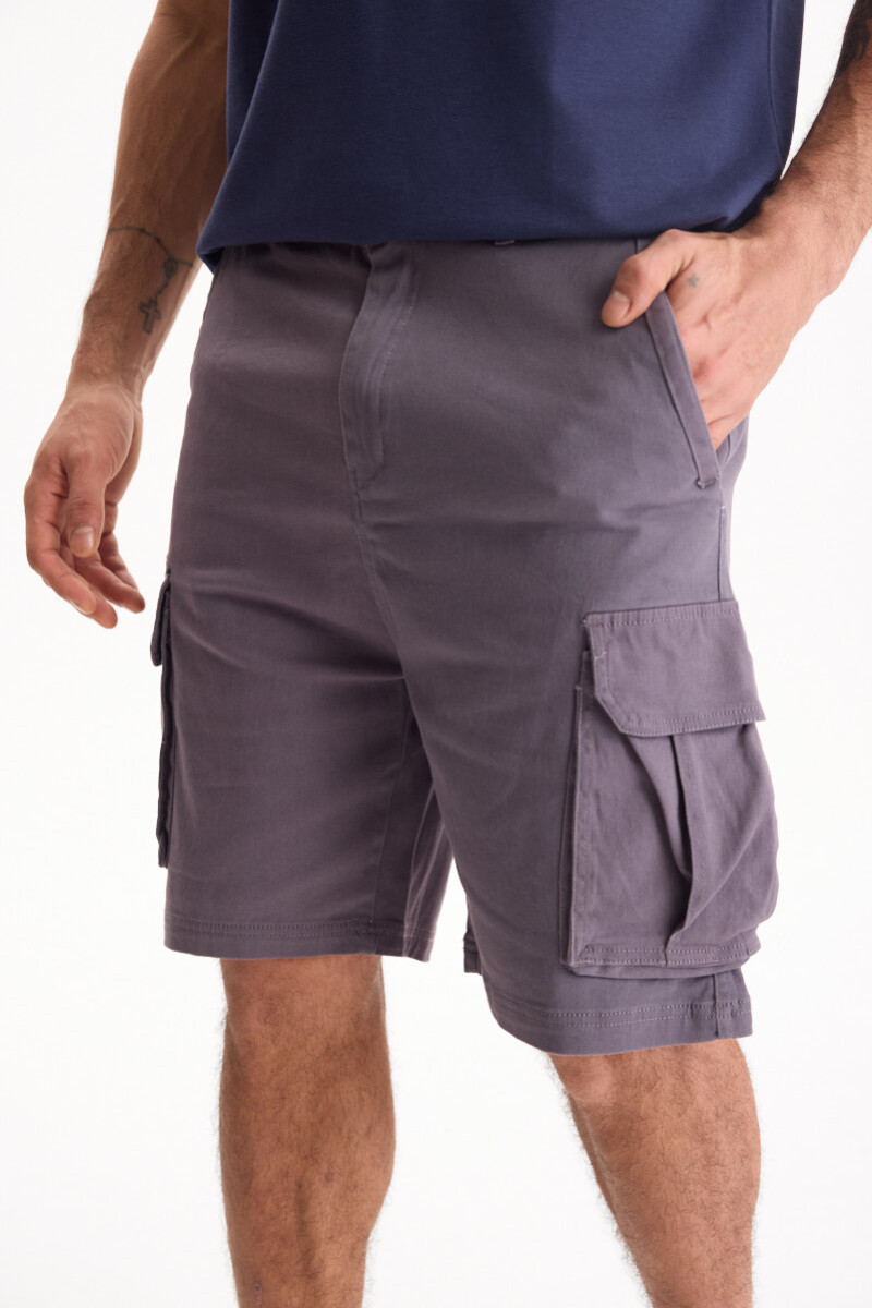 Bermuda De Gabardina Breeze Gris