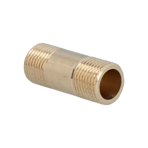 Niple de bronce pulido 1/2"x 3 cm Niple De Bronce Pulido 1/2"x 4 Cm