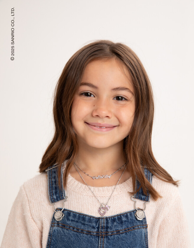 Collares Infantiles Licencias Collar Infantil "hello Kitty" - Plateado