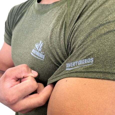 Remera DryFit manga corta - Aventureros Verde
