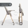 Silla de comer Olive deluxe KIKKABOO beige