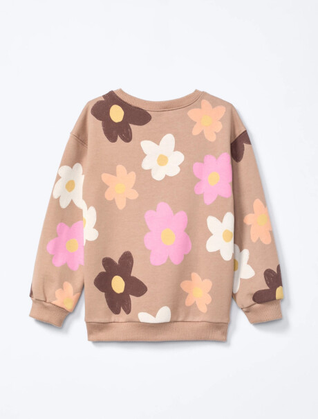 BUZO ESTAMPADO INFANTIL BEIGE