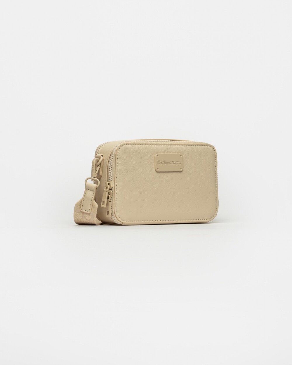 Bandolera New Penny en efecto cuero zaffiano Crudo