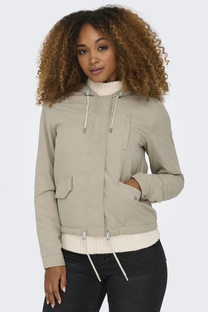 Chaqueta Sky Con Capucha White Pepper