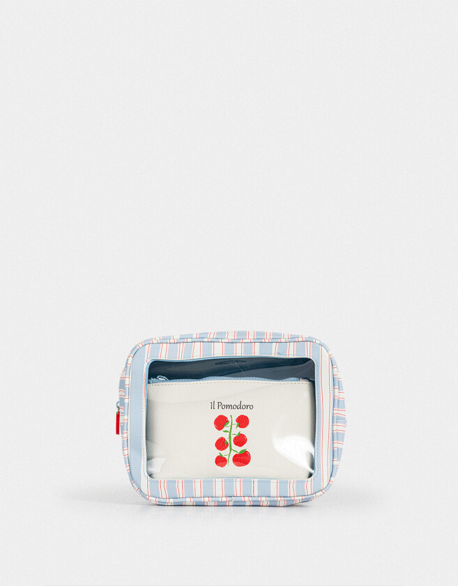 Porta Cosméticos Set De Portacosméticos - Estampado Rayas