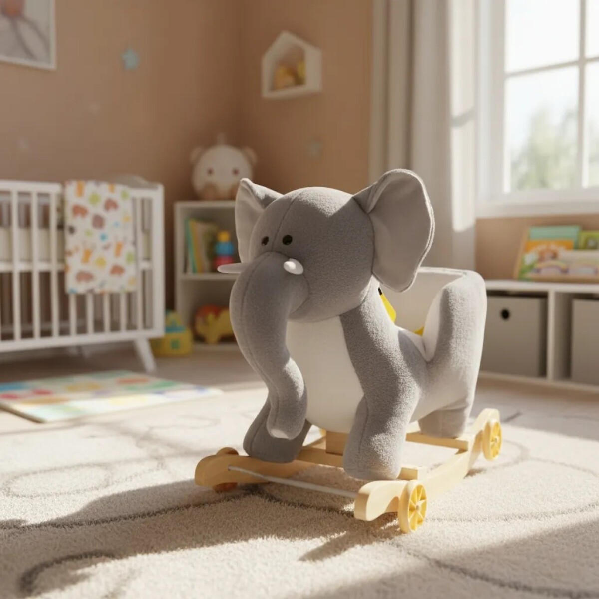 Balancin Mecedor buggy 2 en 1 animales - elefante 