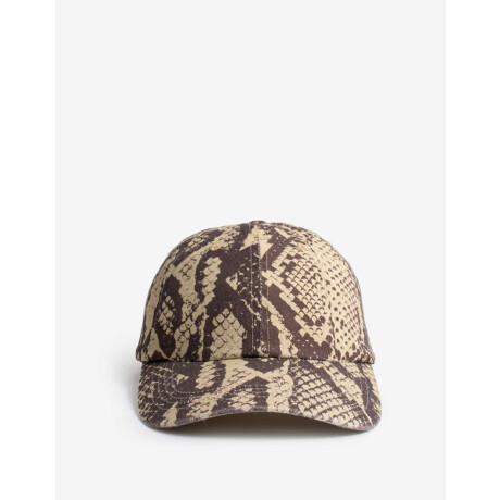 Cap Con Estampado Snake Print Estampado Animal Print