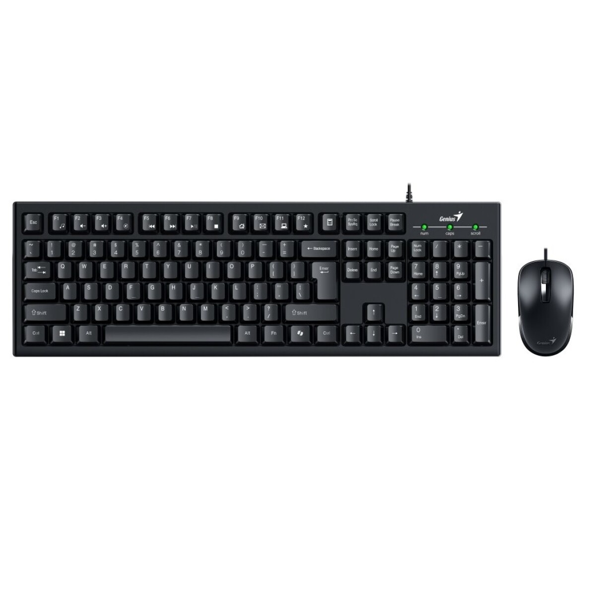 Combo Genius KM-100SE Teclado y Mouse Negro USB 