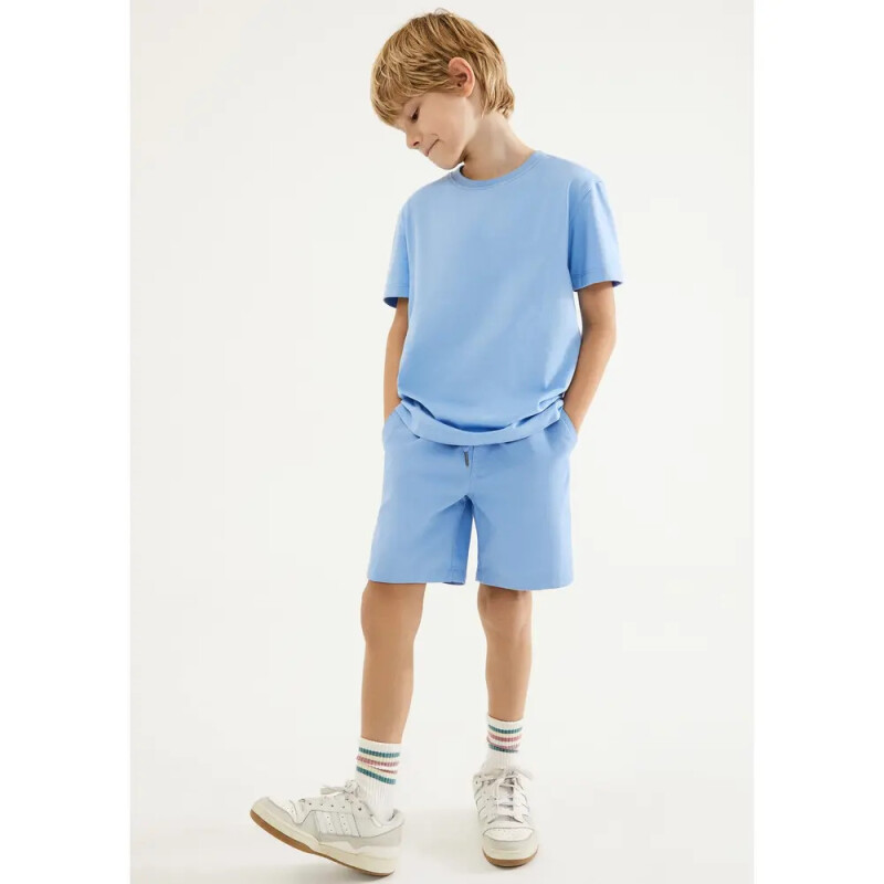 CAMISETA MM MASC AZUL CLARO