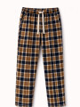 PANTALON PIJAMA FLANNEL MARRON MEDIO