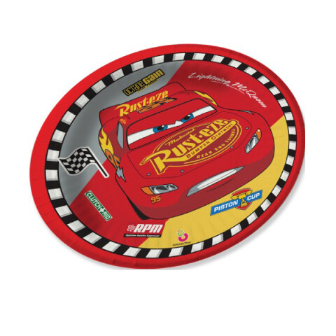 Cotillón Plato Descartable x10 - Disney Cars U