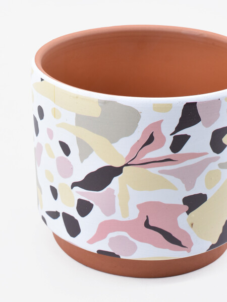 MACETA ABSTRACT ESTAMPADO