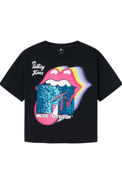 Camiseta Rollingstones Black