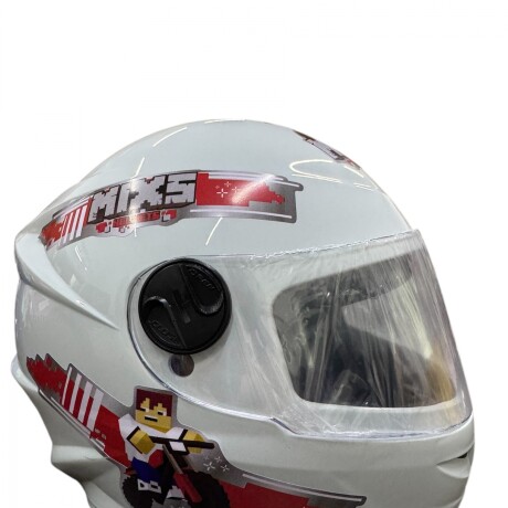 CASCO INTEGRAL NIÑO MIXS BLOCKS BLANCO