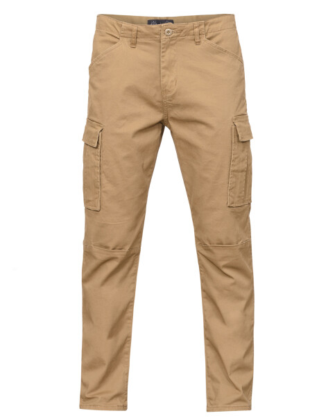 Pantalon cargo slim kaki