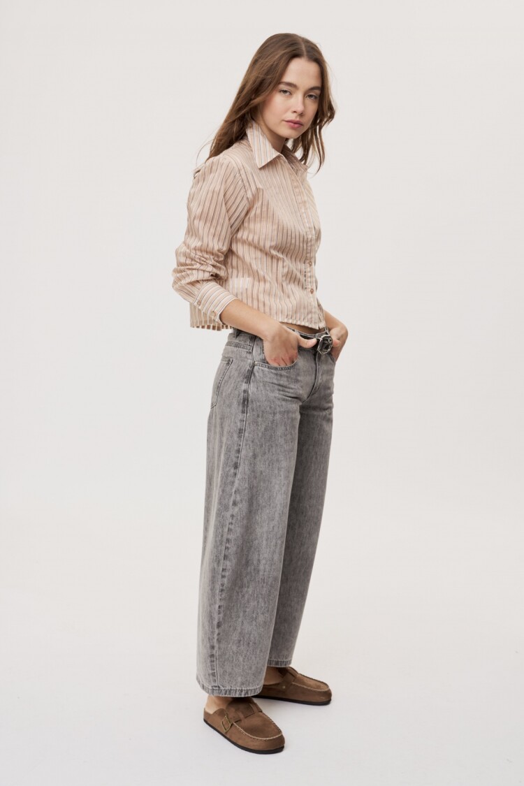 CAMISA ROSAURA STRIPES Beige