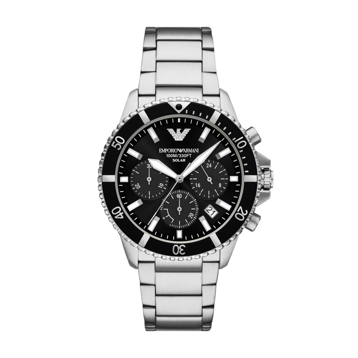 Reloj EMPORIO ARMANI WORLD EXPLORER Acero Plateado Esfera 43mm 