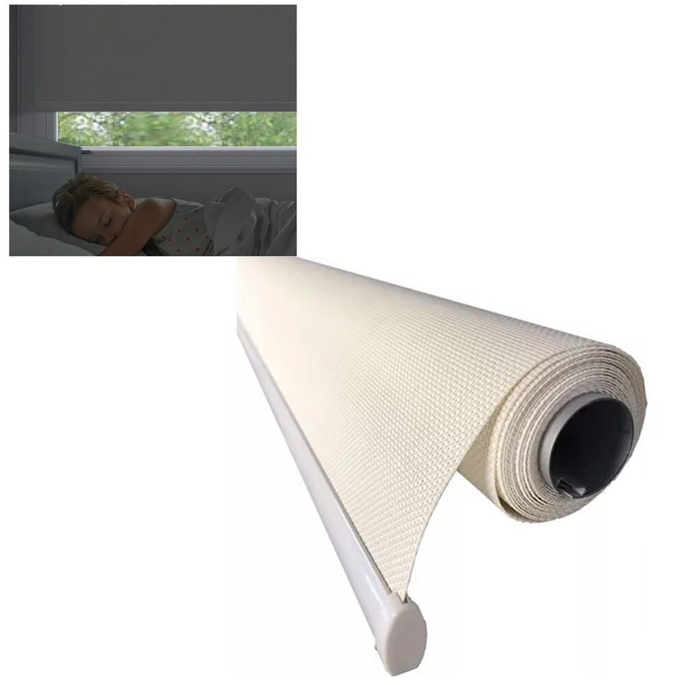 Cortina Blackout Texturada 100% opaca roller 1.80x2.00m Beige